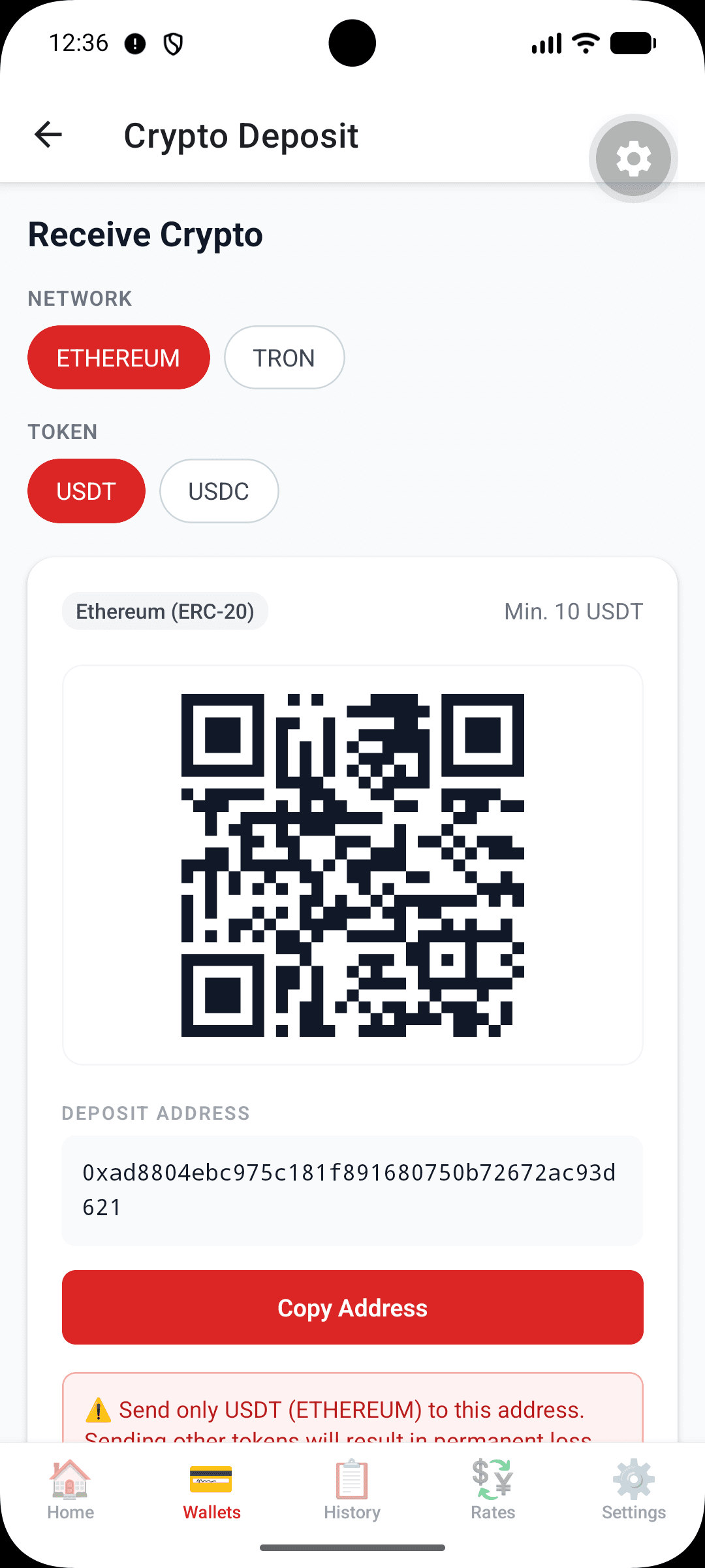Crypto Deposit